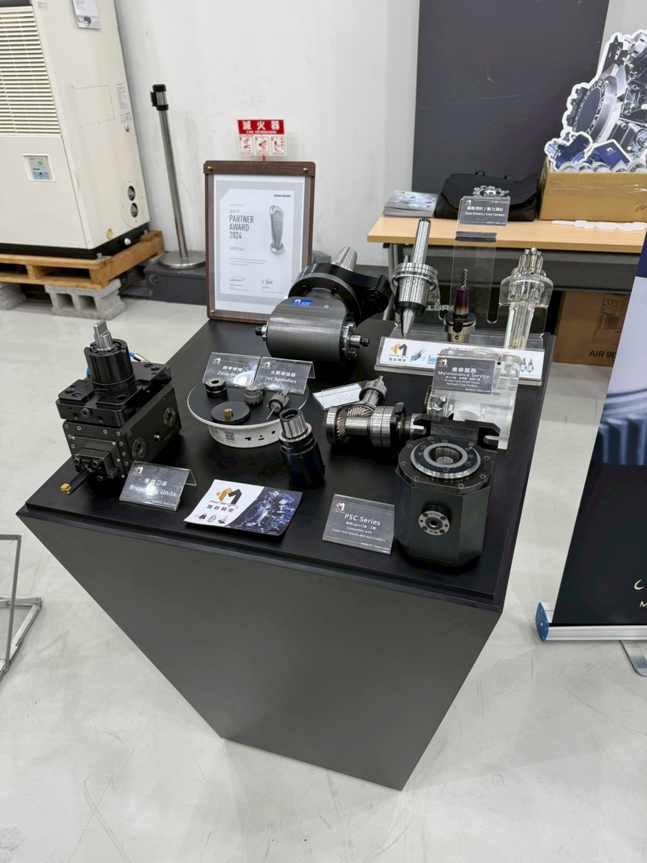 盟鈦精密 Mongtec 於 DMG MORI 研討會展出動力刀座、角度頭、水壓增速器、PSC 系列全產品線